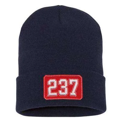 Number Shield Design, Firefighter Beanie