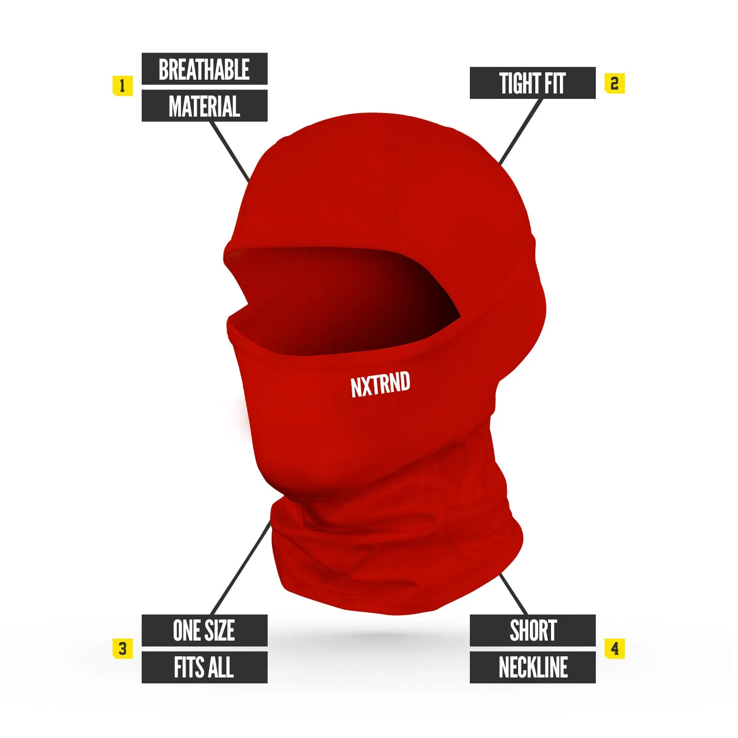 NXTRND Ski Mask Red