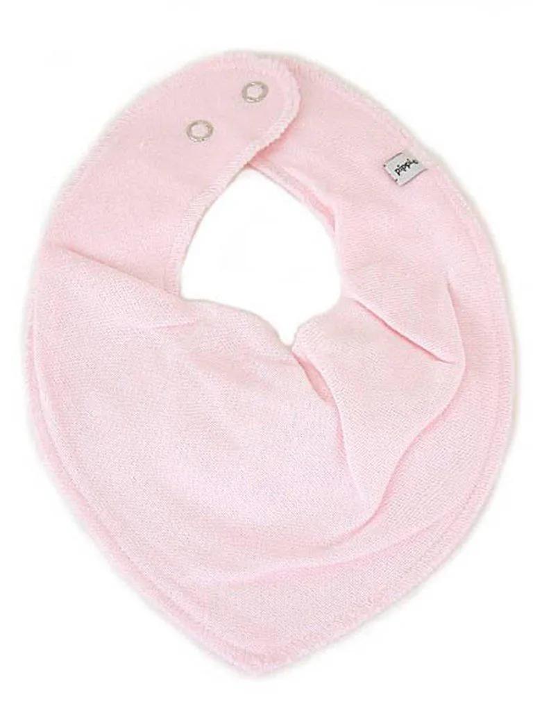 Organic Cotton Scarf Bib - Baby Pink