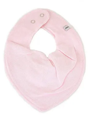 Organic Cotton Scarf Bib - Baby Pink