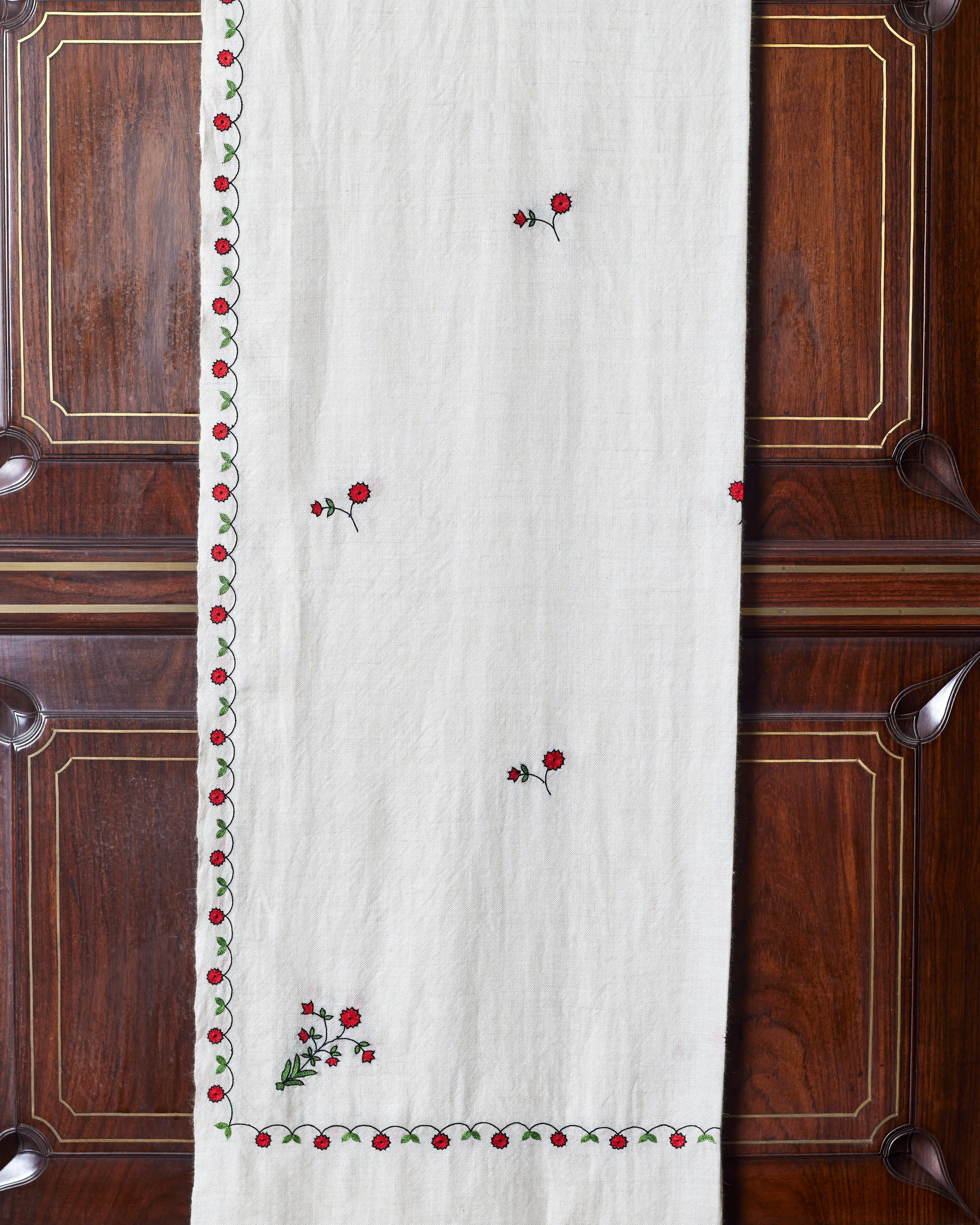 Pietra Dura Ivory Cashmere Shawl