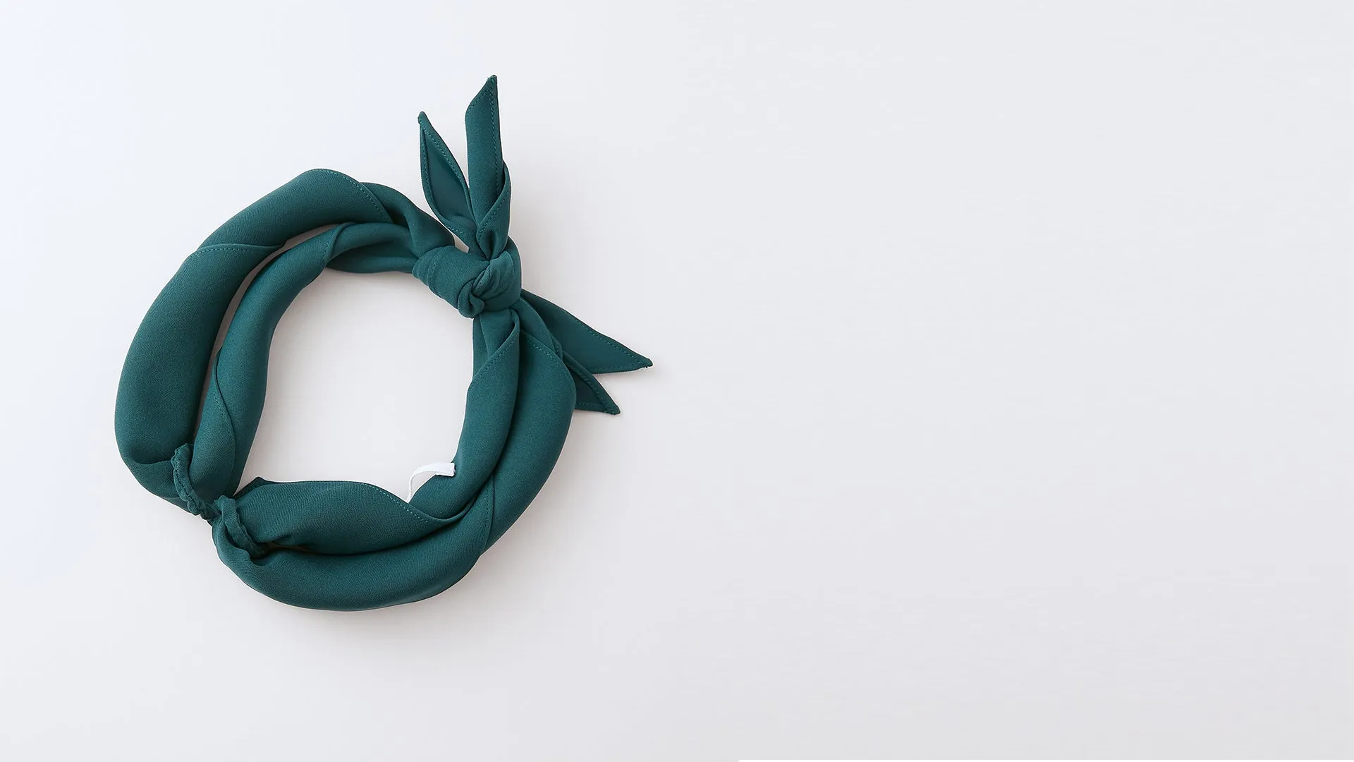 Pine Green Japanese Crepe Headband