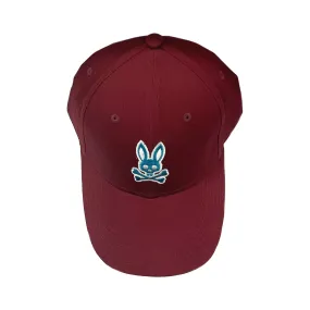 Psycho Bunny Men's Sunbleached Cap - Wine