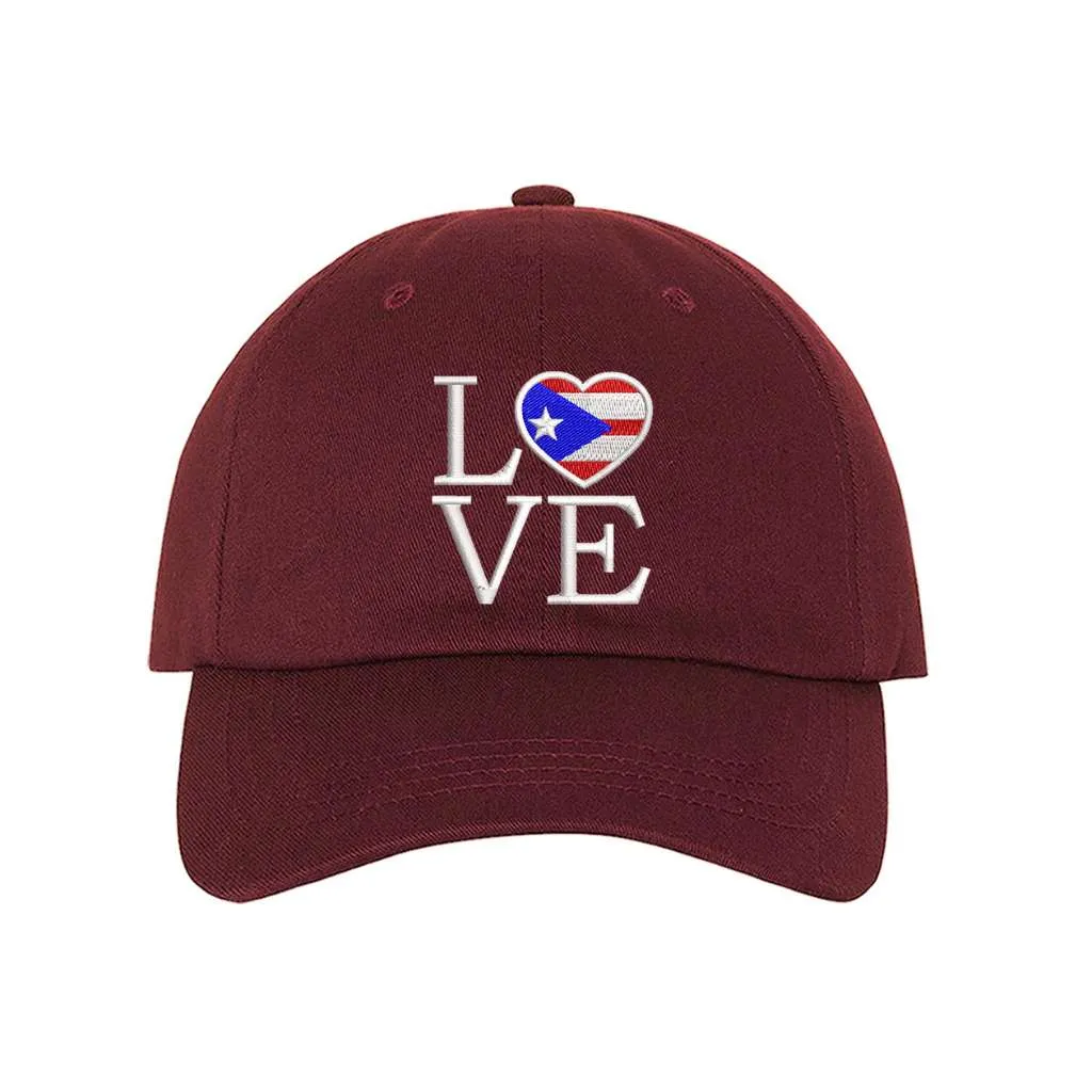 Puerto Rico Love Baseball Hat