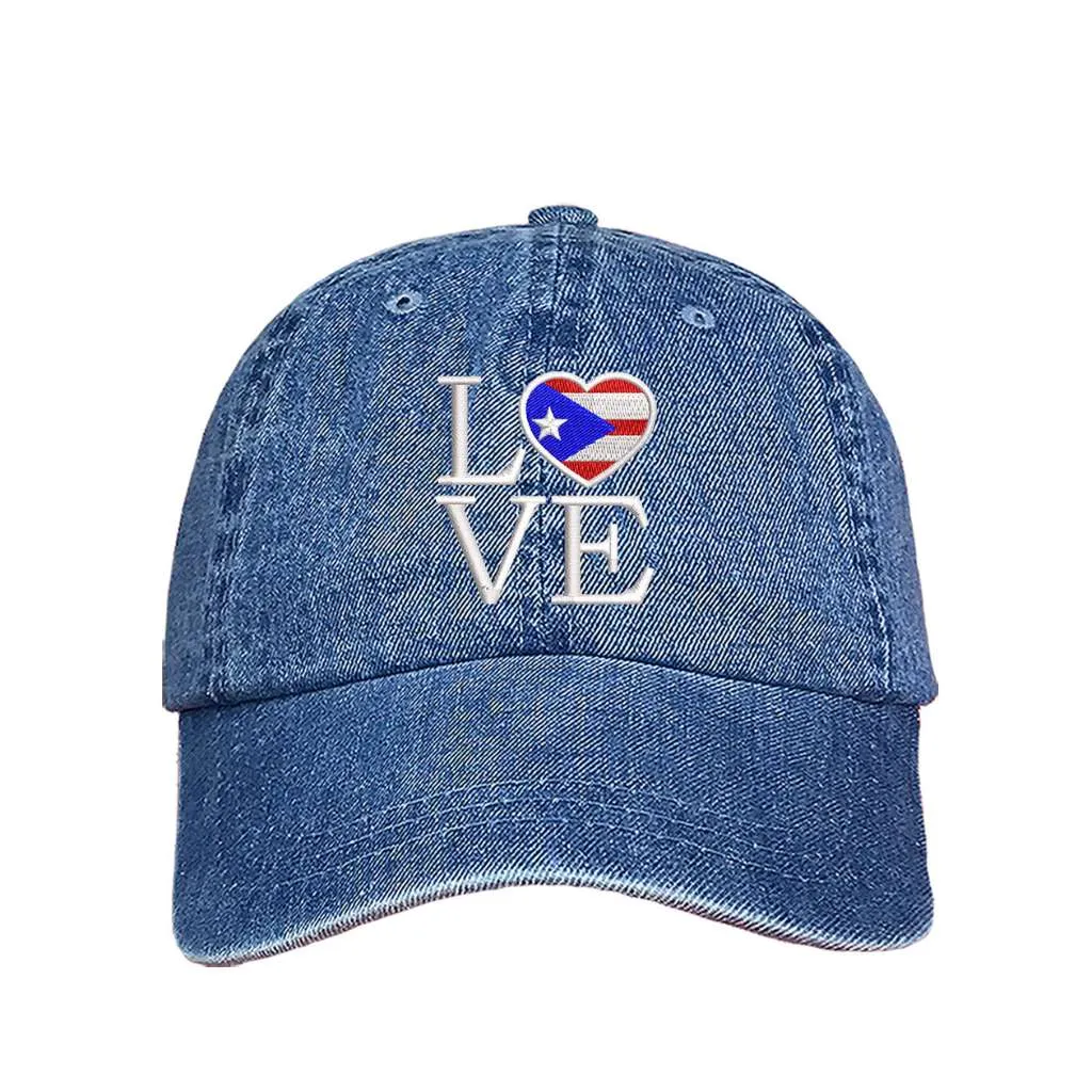 Puerto Rico Love Baseball Hat