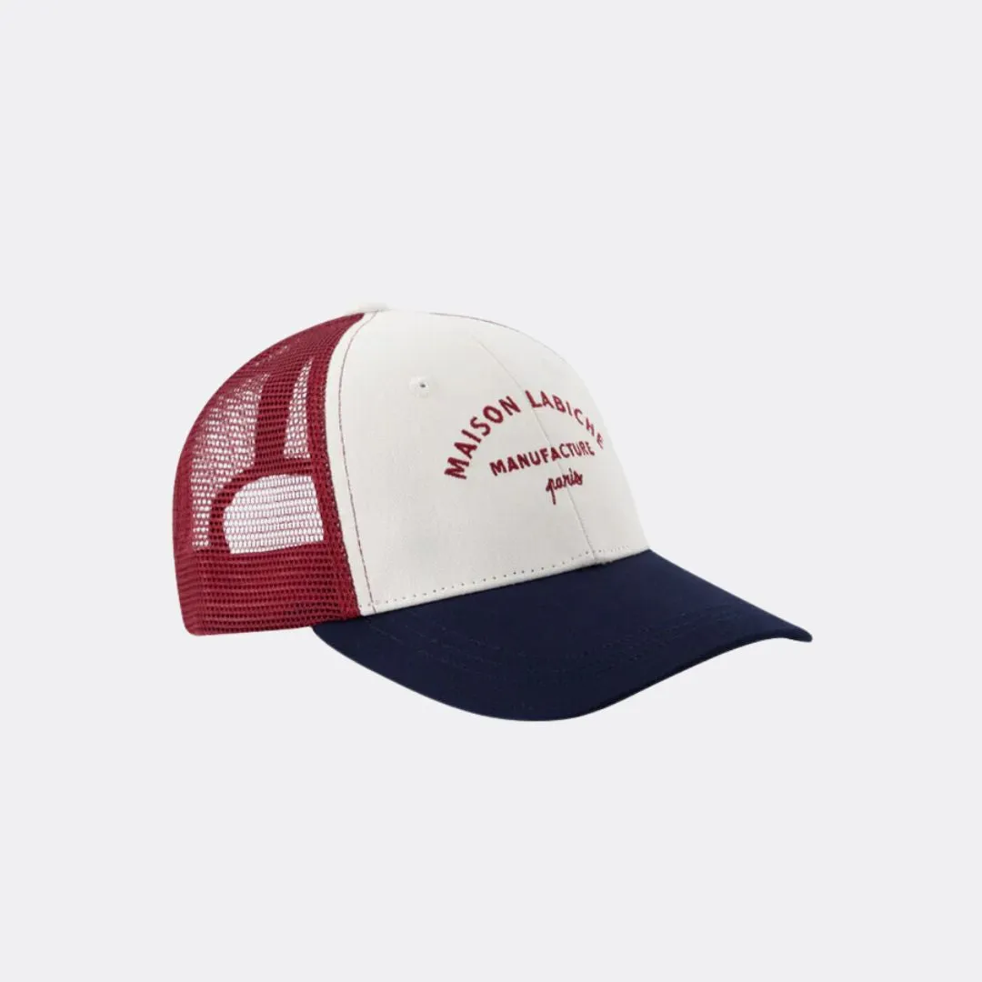 "Mini Manufacture" Cassini Cap (Dark Navy Off White)