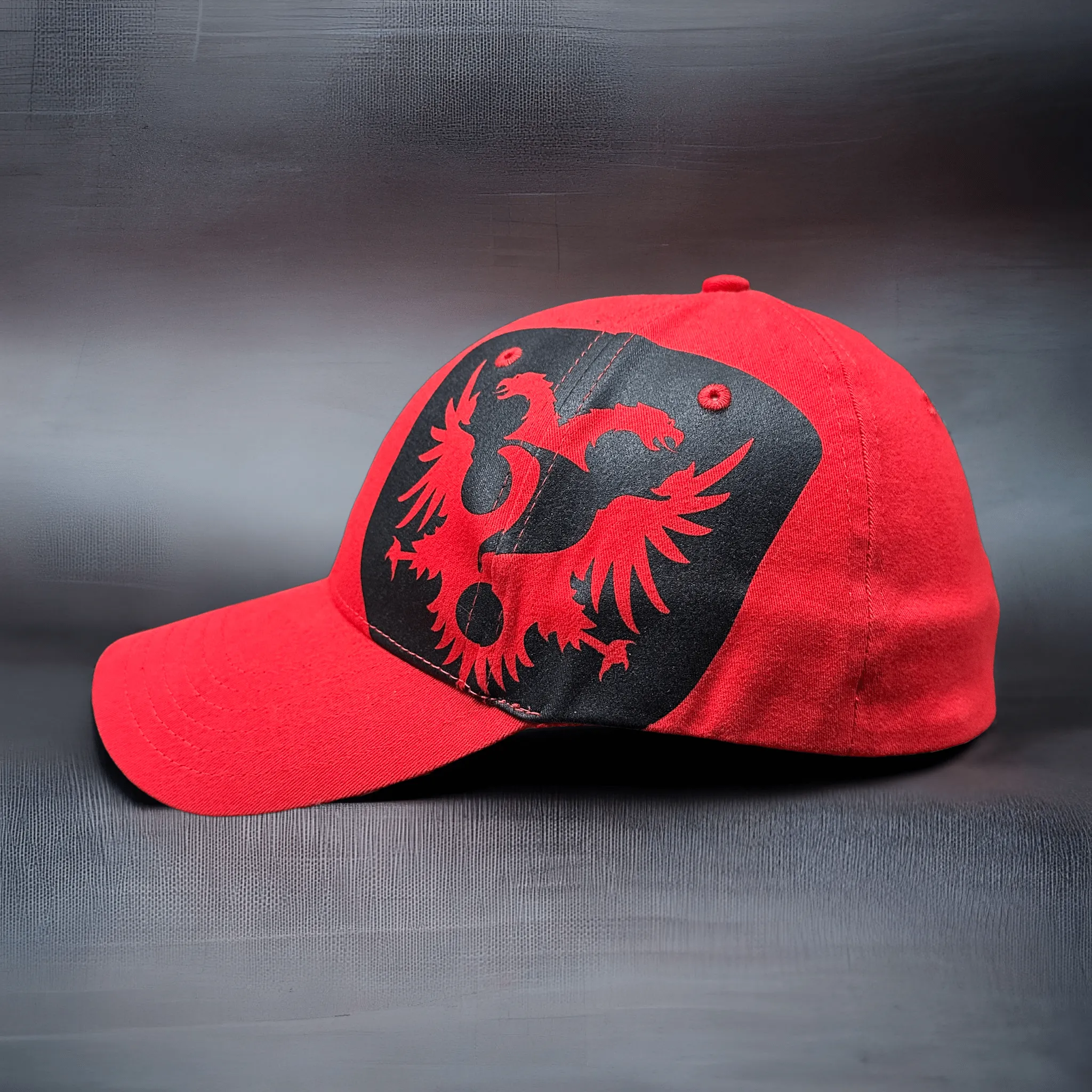 Red Crest Fitted Dilligaf Hat