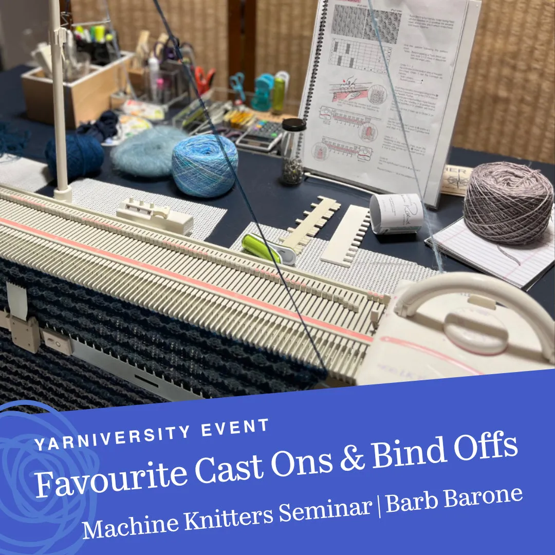 Seminars for Machine Knitters with Barb Barone