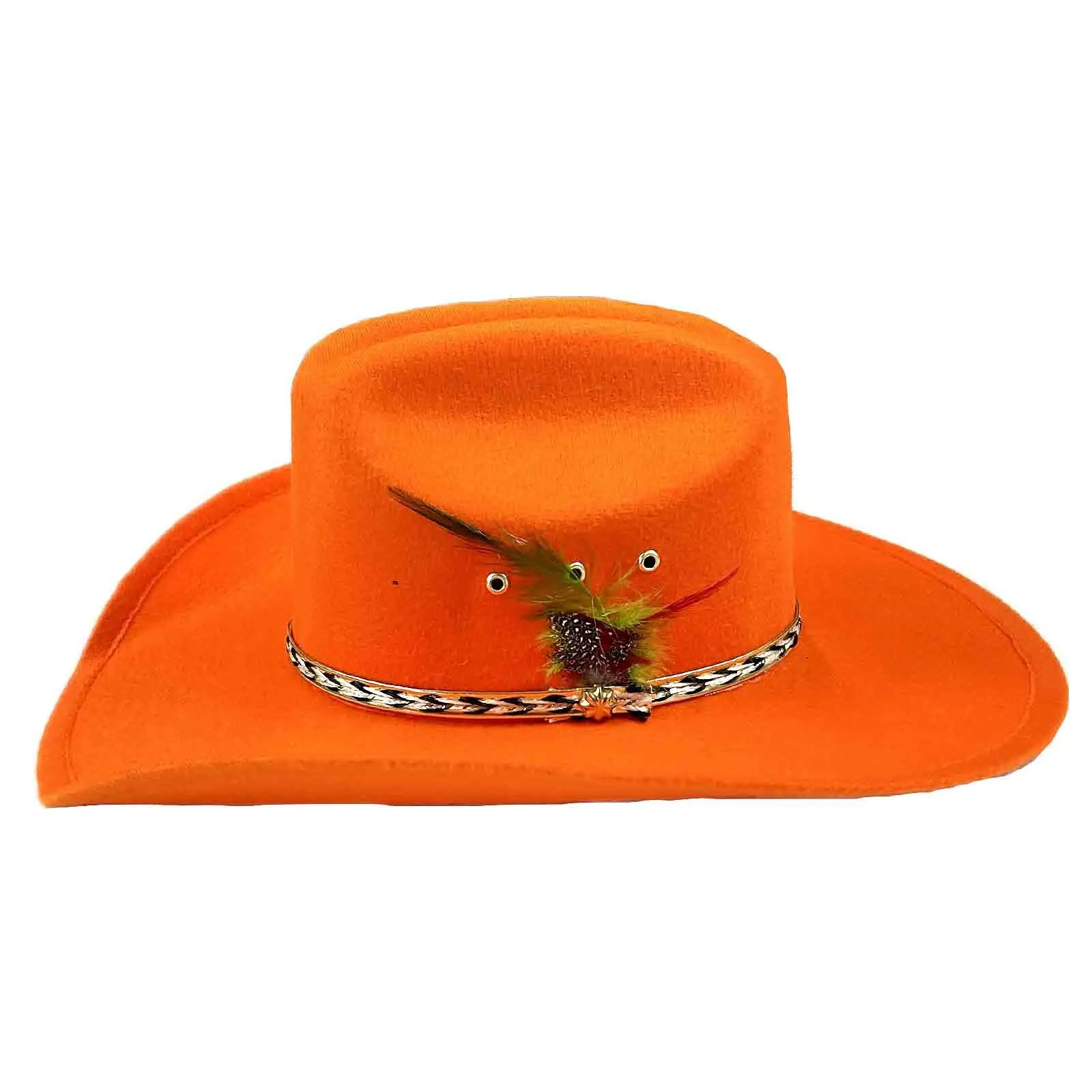 Sierra Ultra-Felt Blaze Orange Western Cowboy Hat