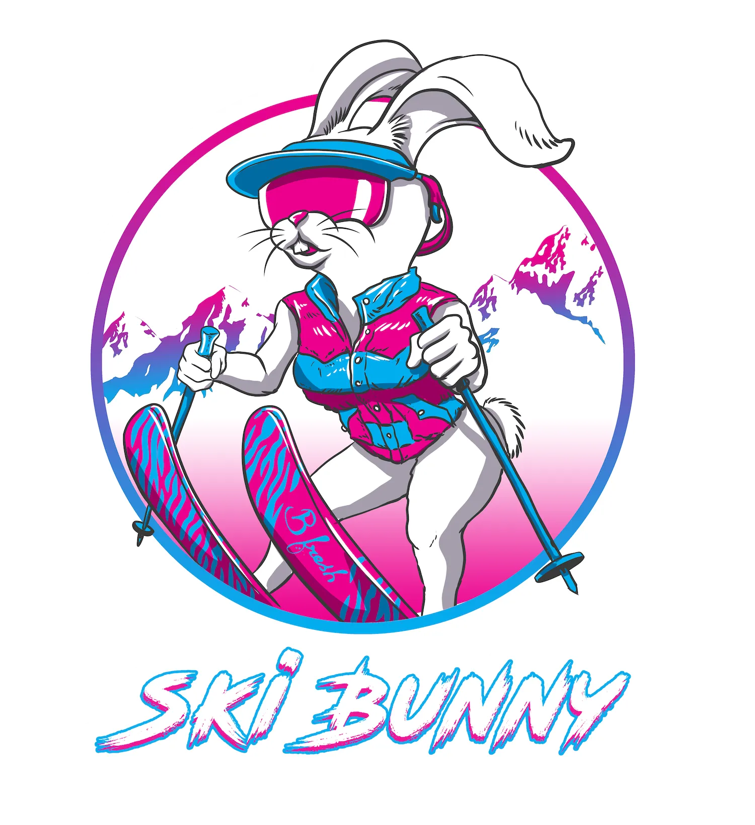 Ski Bunny - Sticker