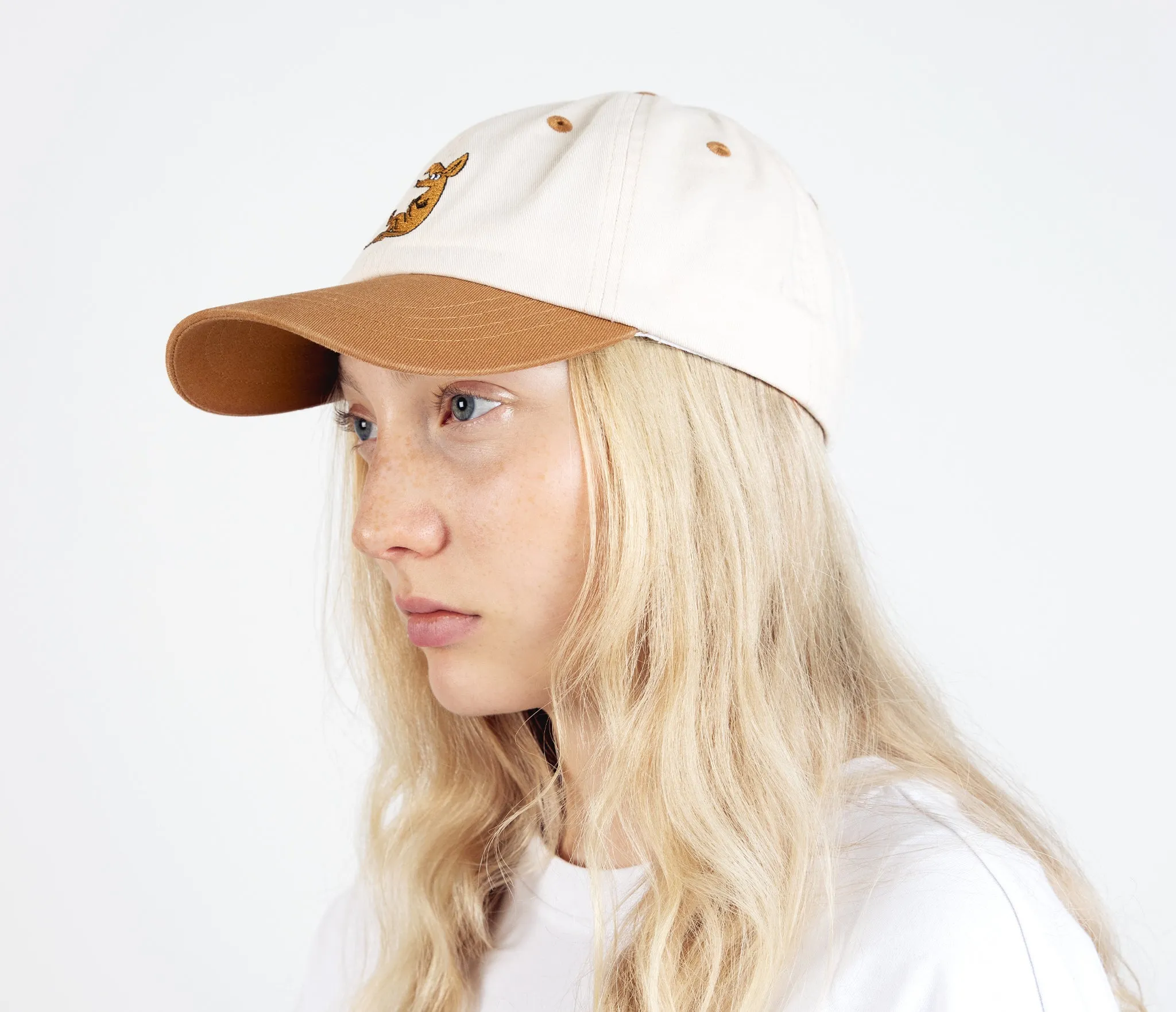 Sniff's Thoughts Baseball Adult Cap - White and Brown