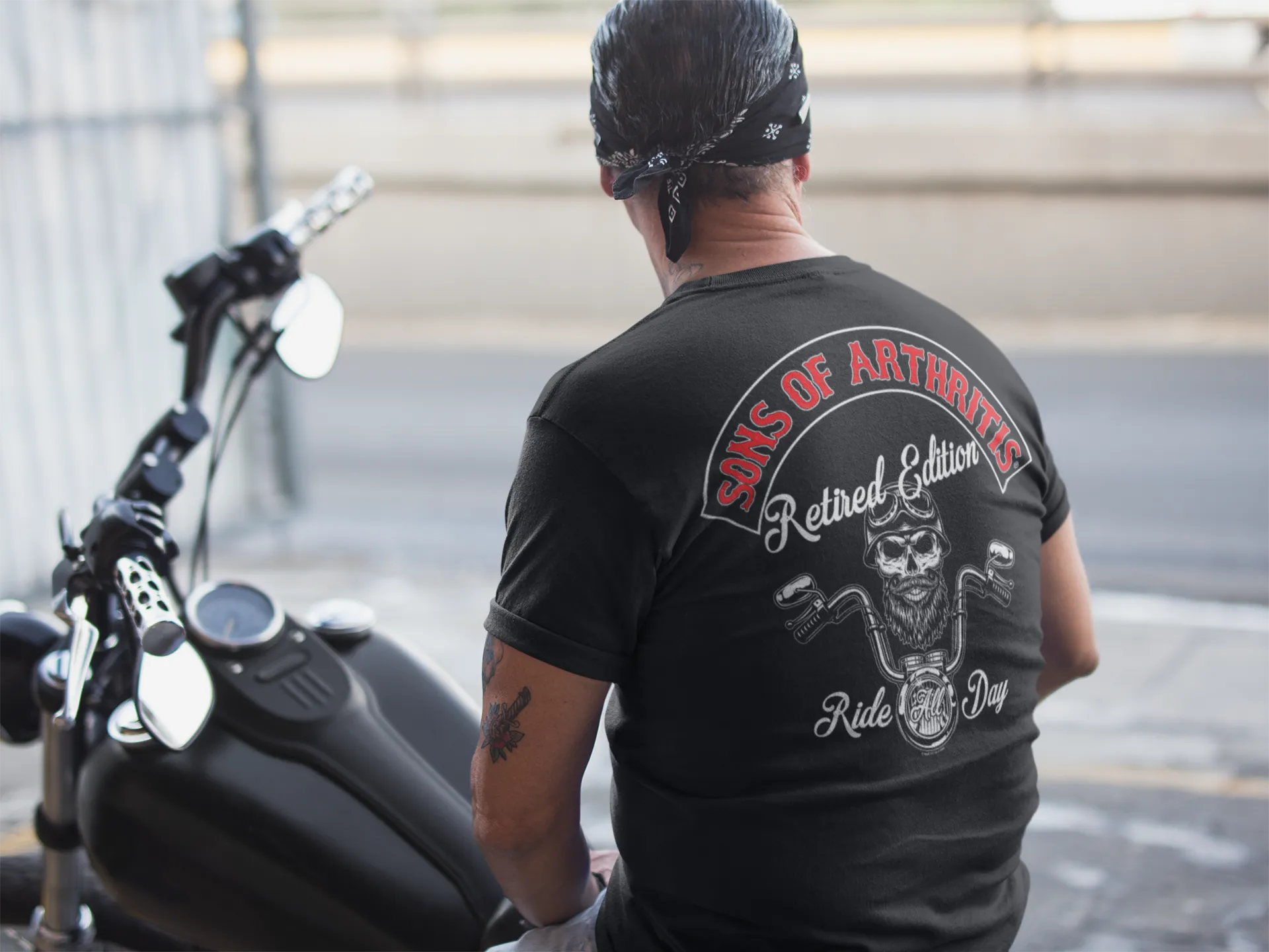 Sons of Arthritis Retired Edition Black Tee