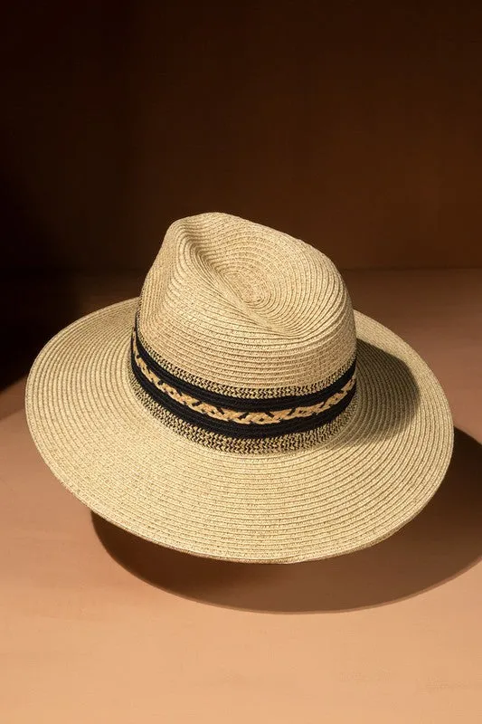 Southwestern Band Panama Hat