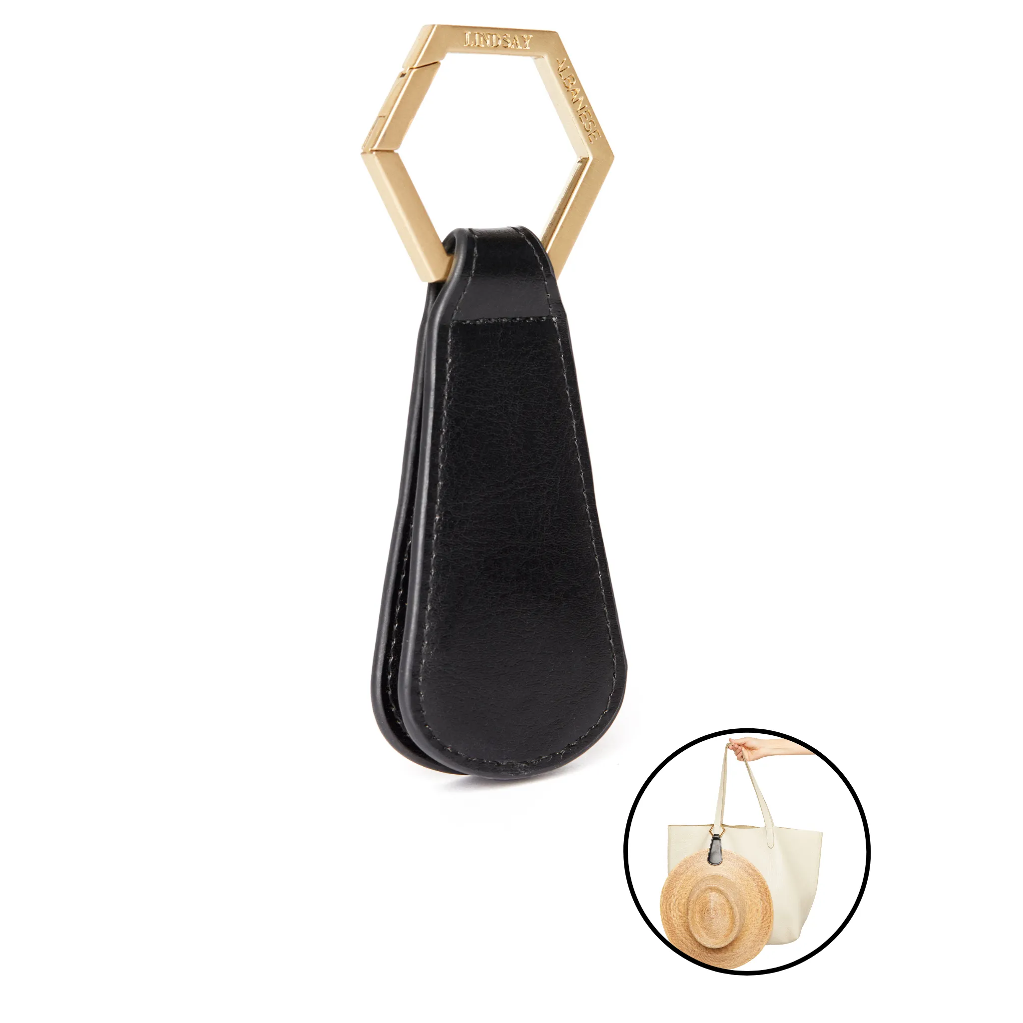 The Drop Faux Leather TOPTOTE Hat Clip