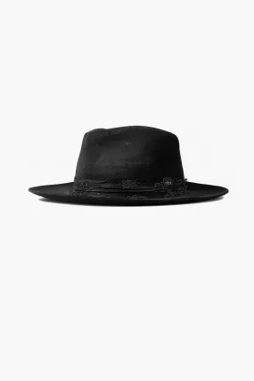 The Weiland Fedora Hat | Relic Black On Black