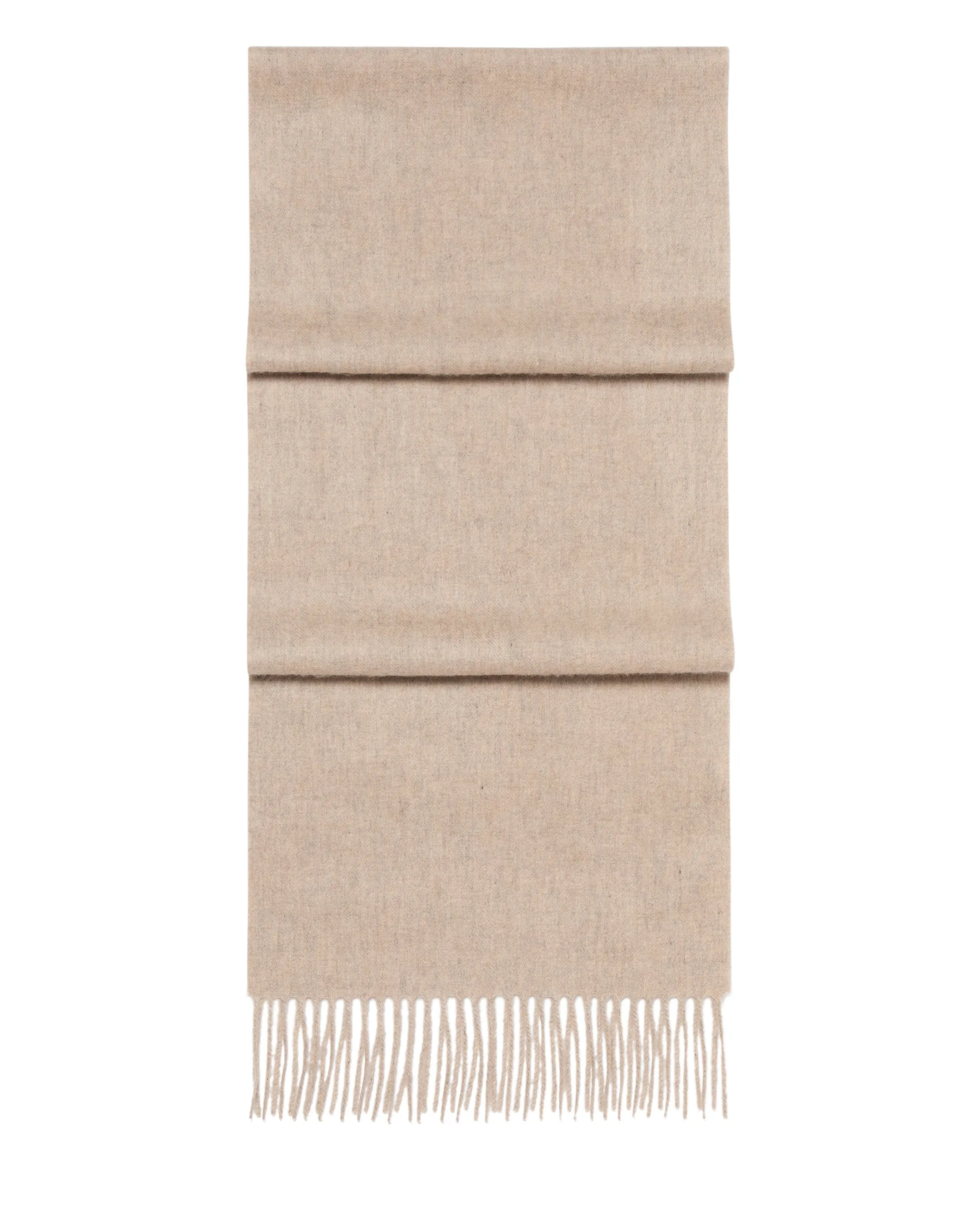 Unisex Woven Cashmere Scarf Oatmeal Brown