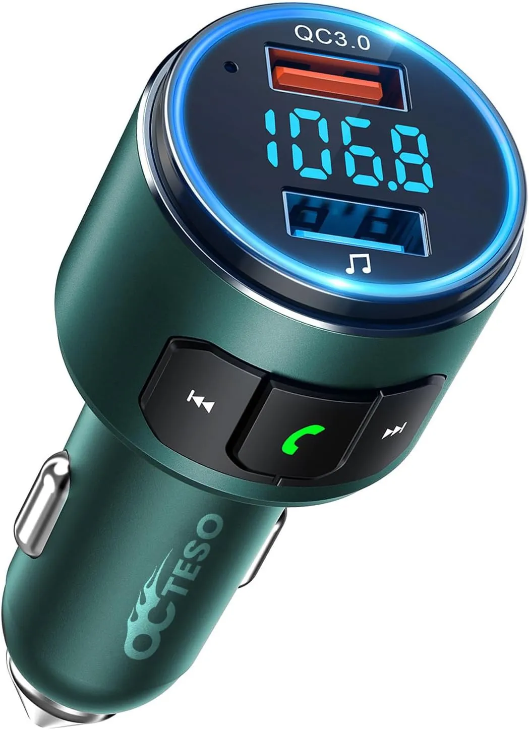 Upgraded V5.0 Bluetooth FM Transmitter for Car