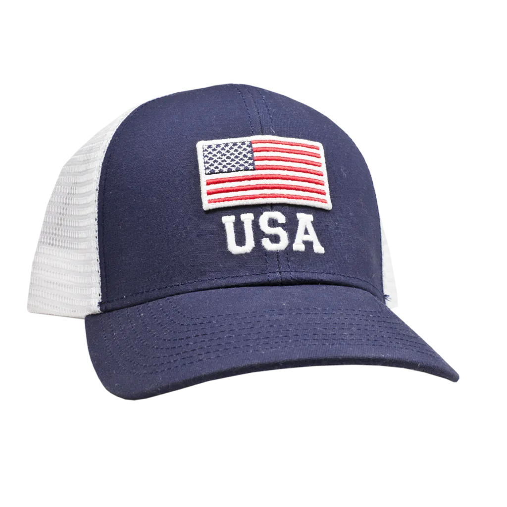 USA Flag Mesh Back Trucker Hat