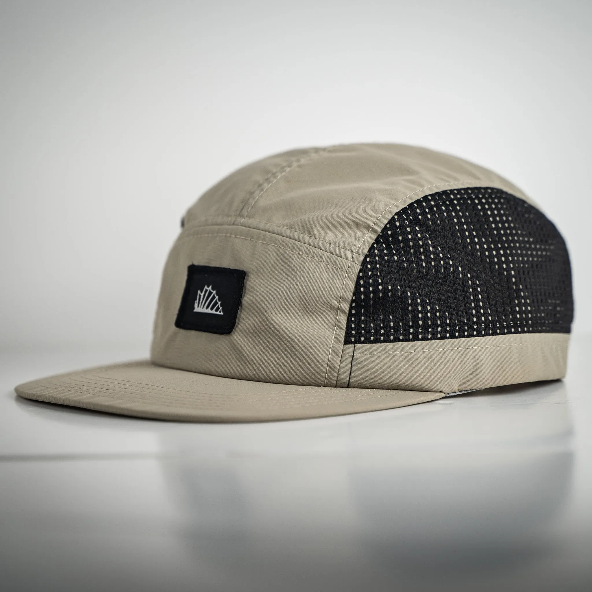 Venturer 5-Panel Hat - Stone & Black