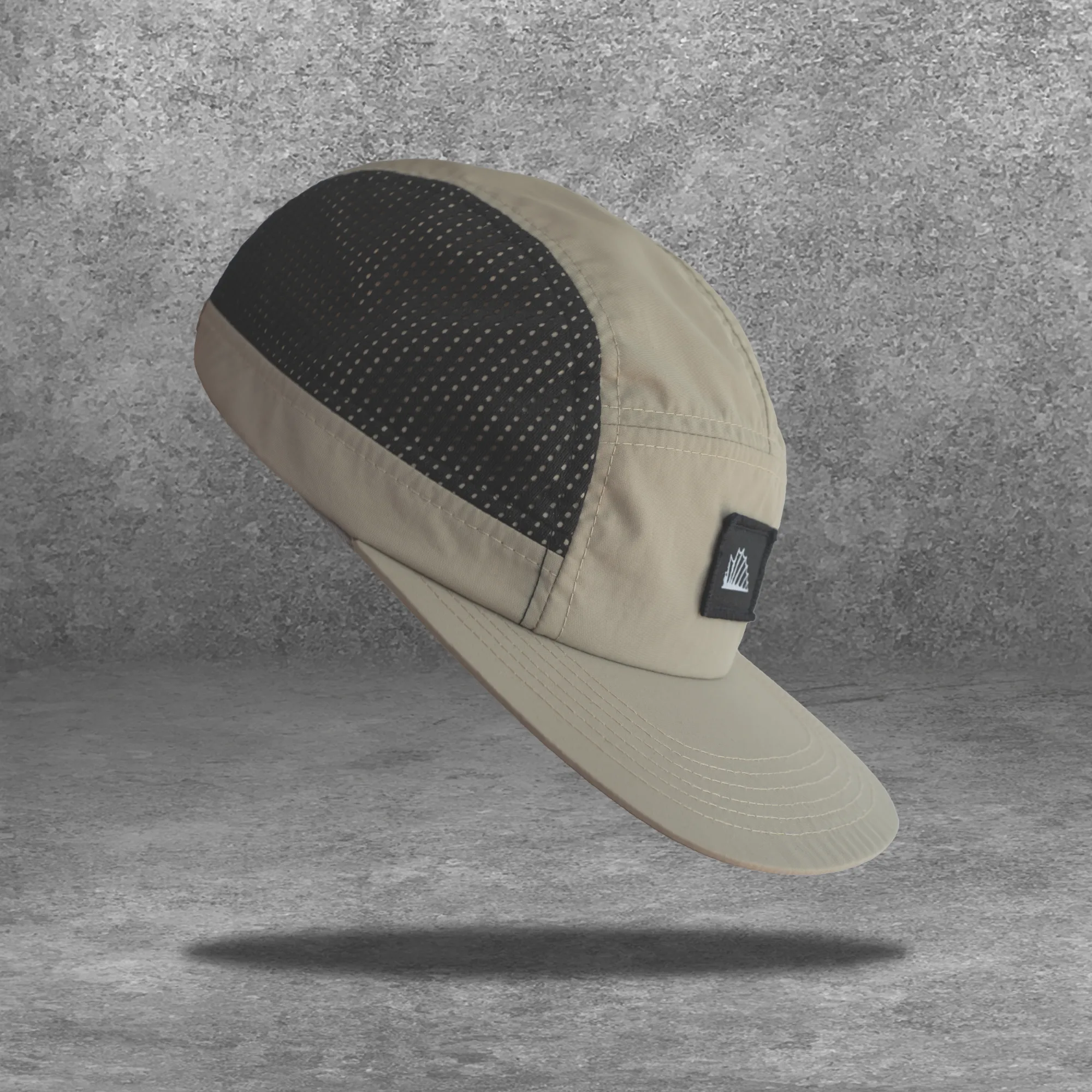 Venturer 5-Panel Hat - Stone & Black