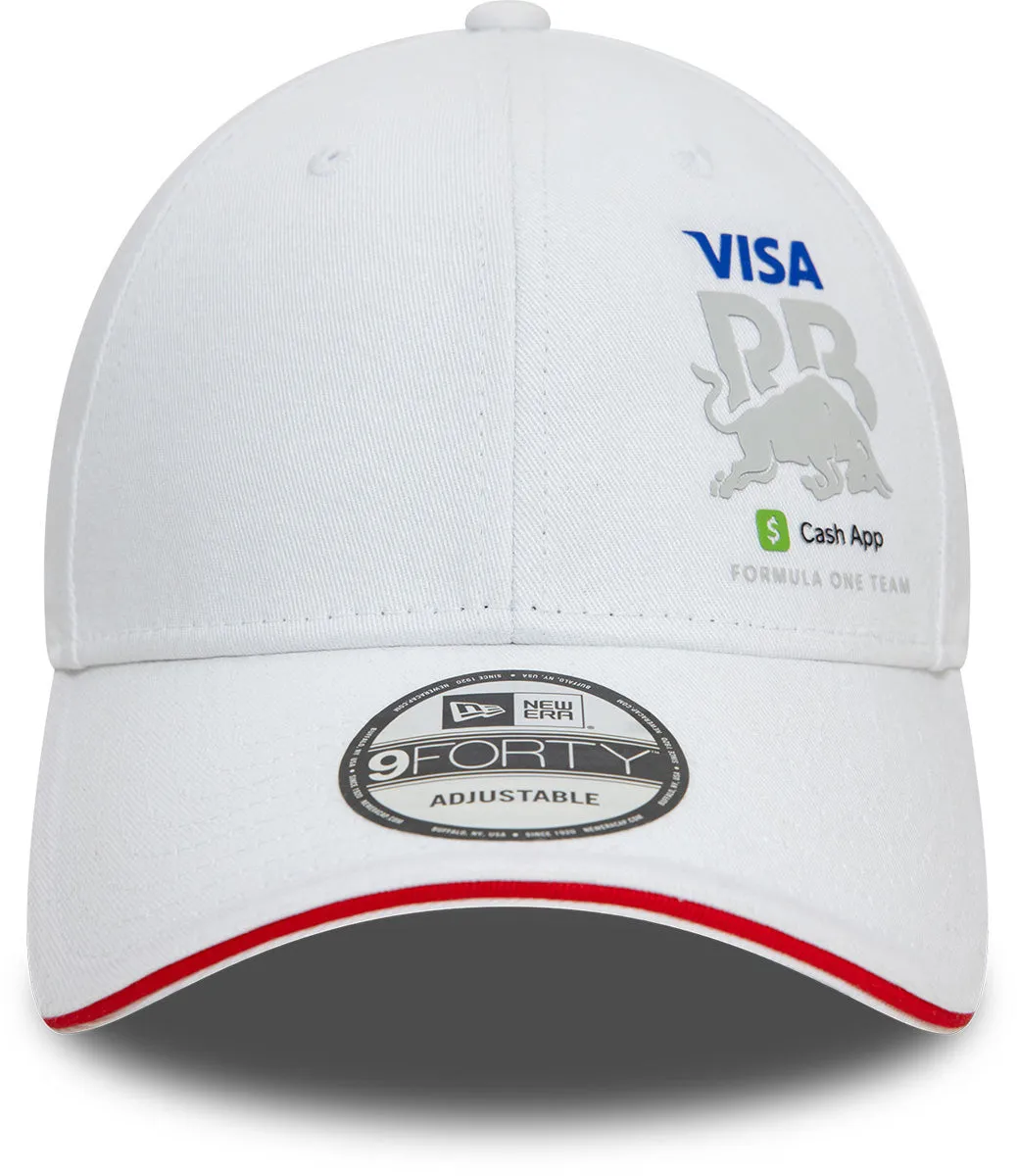 Visa Cash App RB F1 New Era 9Forty Flawless White Team Cap