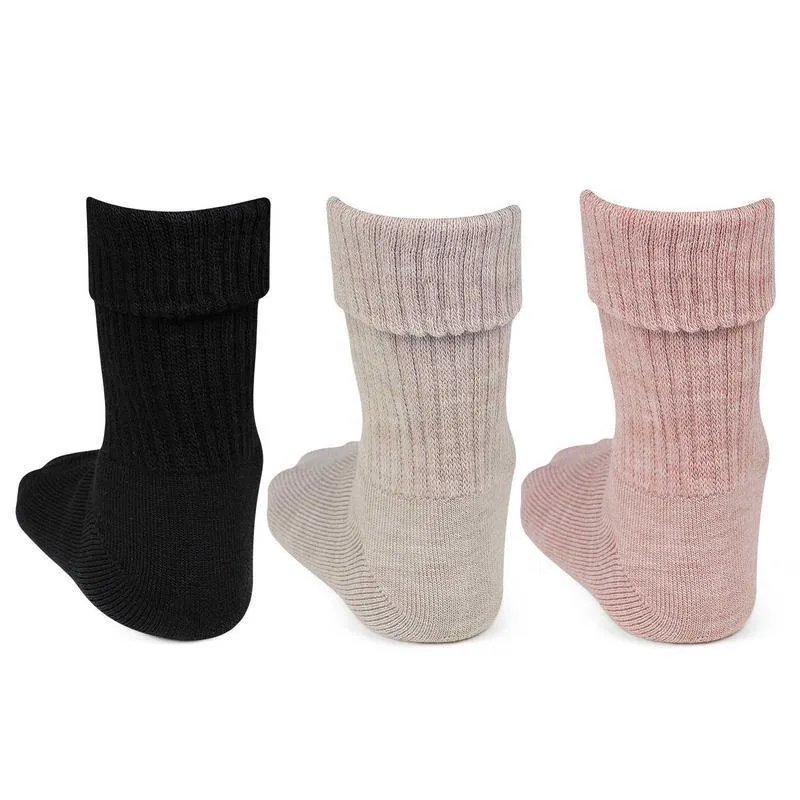 Women Multicolored Woolen Thumb Socks -Pack of 3